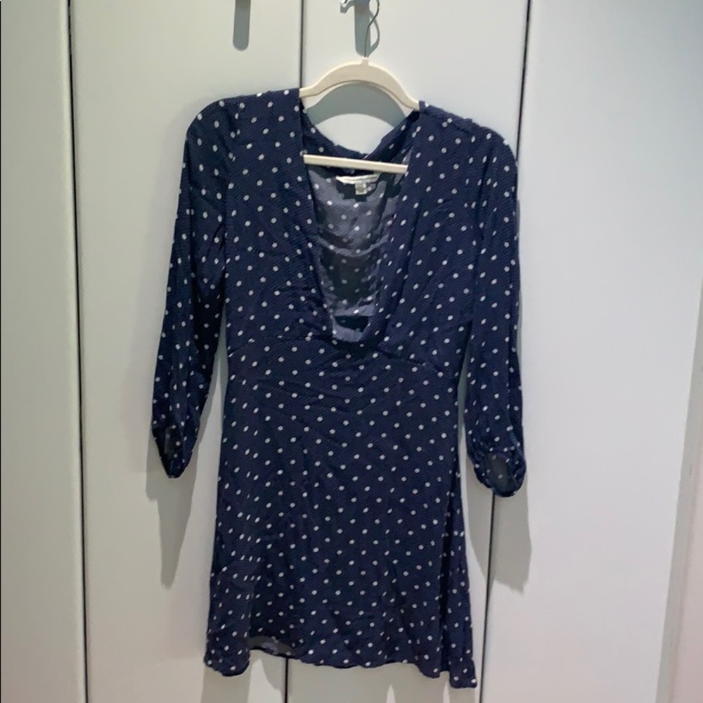 American Eagle Scoop Neck, Polka Dot Dress